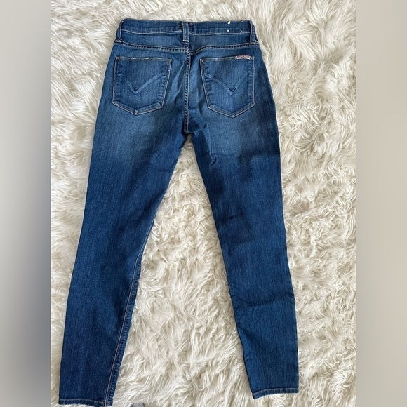 HUDSON Suny Blue Nico Midrise Ankle super Skinny Distressed Jeans size 26 - Picture 2 of 5